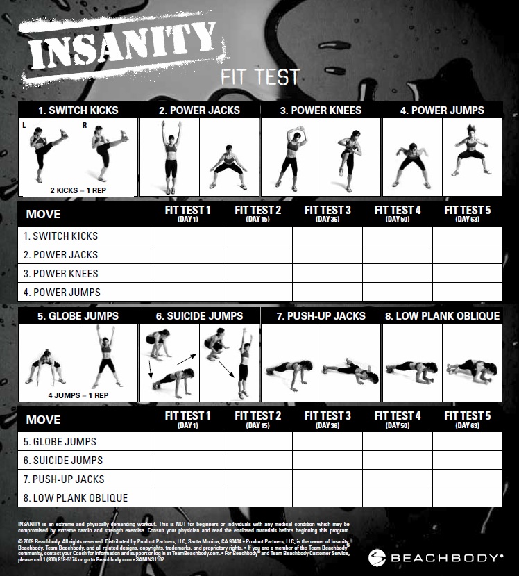 Insanity Images Workout Images